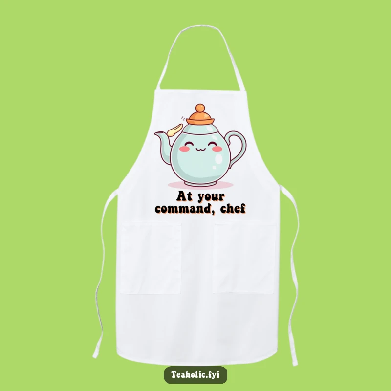 Funny Teapot Officer Apron: Serve with Flair and this Funny Gift
