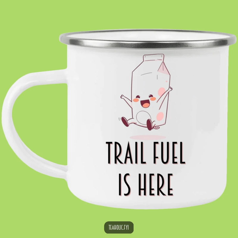 Funny Milk Carton Somersault Camping Mug: Durable Cartoon Fun for Outdoor Adventures
