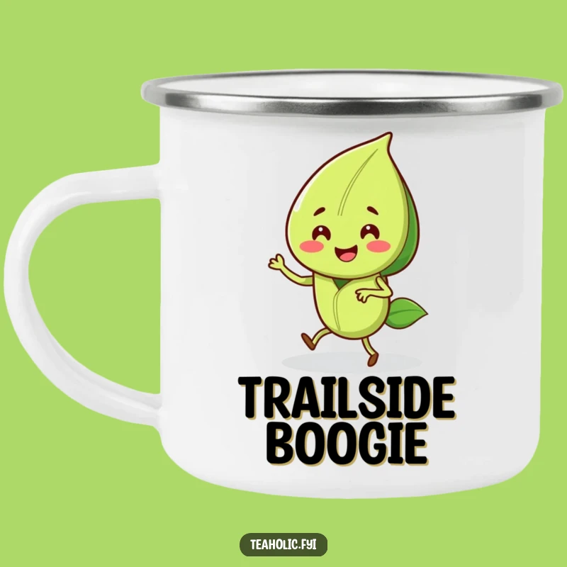 Funny Tea Leaf Jig Camping Mug: Your Dancing Outdoor Companion