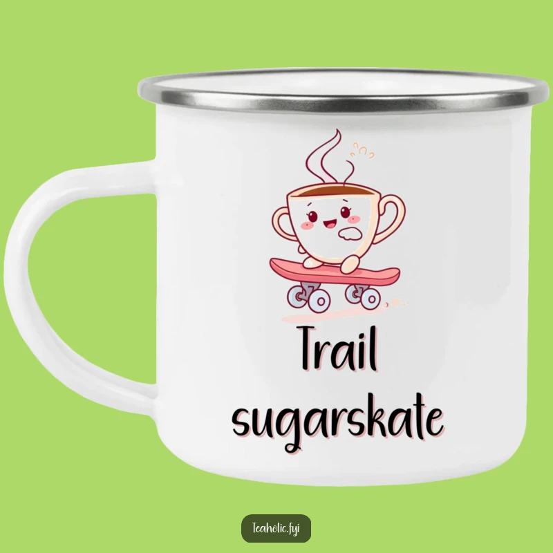Funny Teacup Skater Camping Mug: Outdoor Sweet Ride, Great Funny Gift