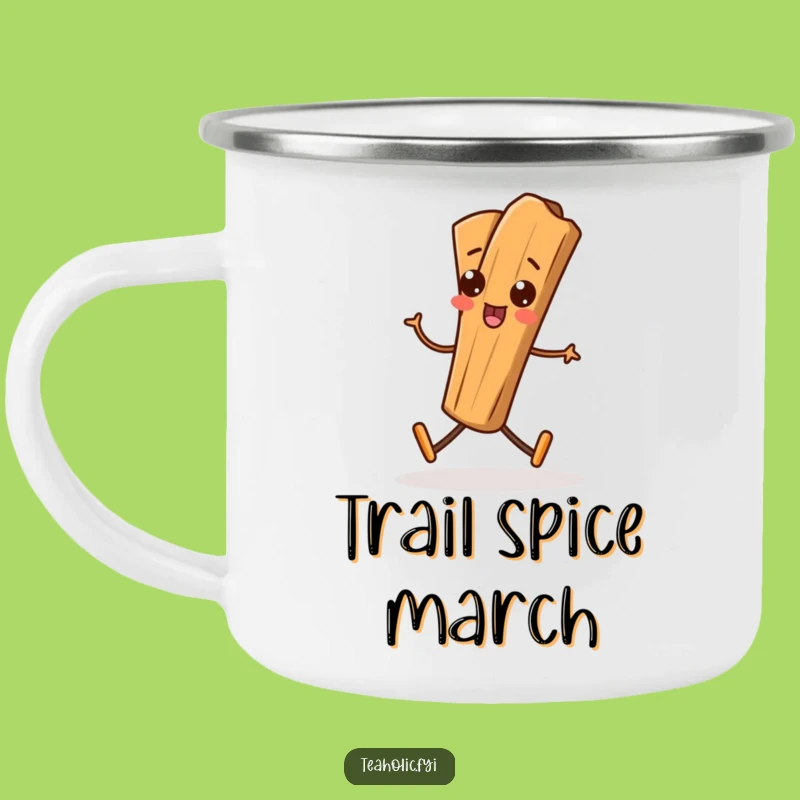 Funny Cinnamon Stick Camping Mug: Marching Design for Hilarious Outdoor Adventure Gift