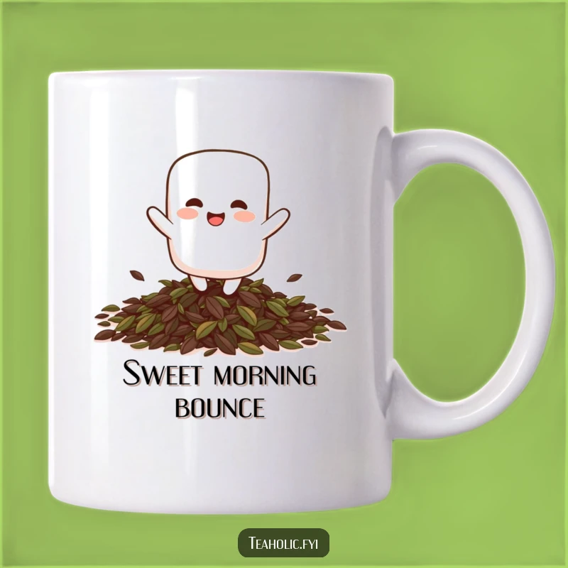 Funny Giggling Marshmallow Bounce Mug: Sweet Humor for Tea Time