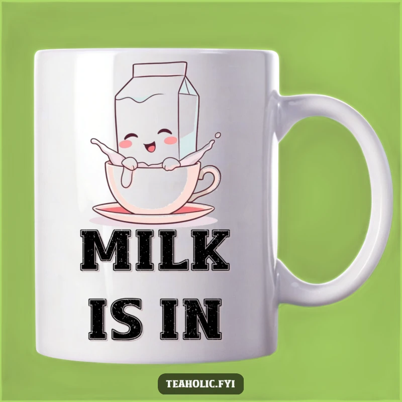 Funny Milk Carton Splash Mug - Quirky Beverage Art, Perfect Humorous Gift