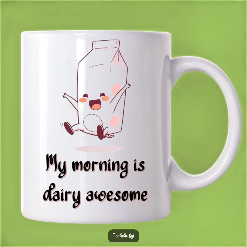 Funny Milk Carton Somersault Mug: A Hilarious Cartoon Action Gift for Dairy Lovers