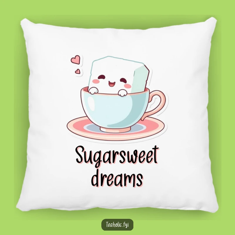 Funny Sugar Cube Swim Pillow - Cozy Character Teacup Cushion for Humorous Comfort