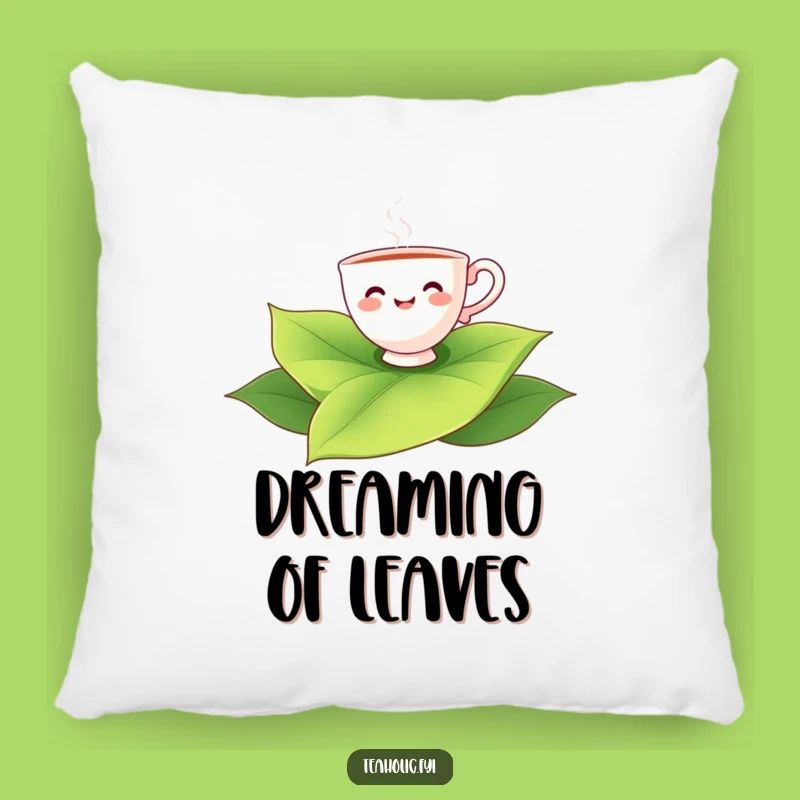 Funny Teacup Floating Tea Leaf Pillow: Cozy & Hilarious Home Decor Gift
