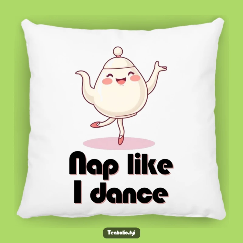 Funny Ballet Teapot Pillow - Plush Pirouetting Character Cushion - Comfy Funny Gift!