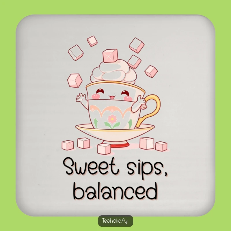 Funny Juggling Teacup Coaster - Protect Surfaces with Sweet Style!