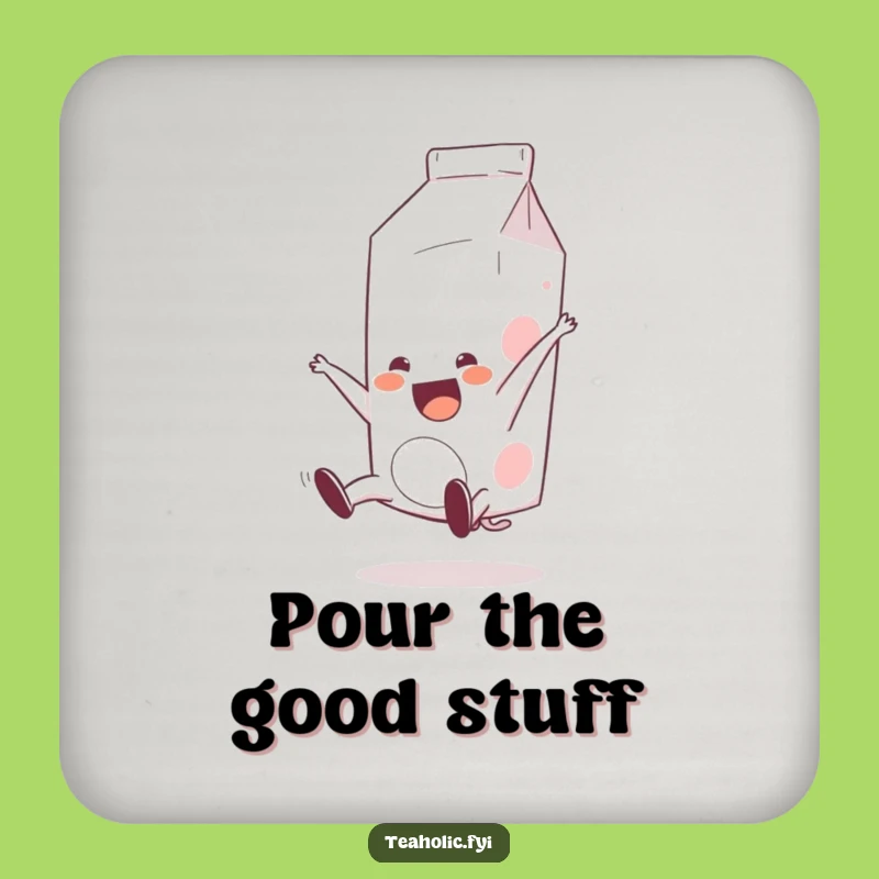Funny Milk Carton Somersault Coasters: Protect Surfaces with Cartoon Whimsy and Flair