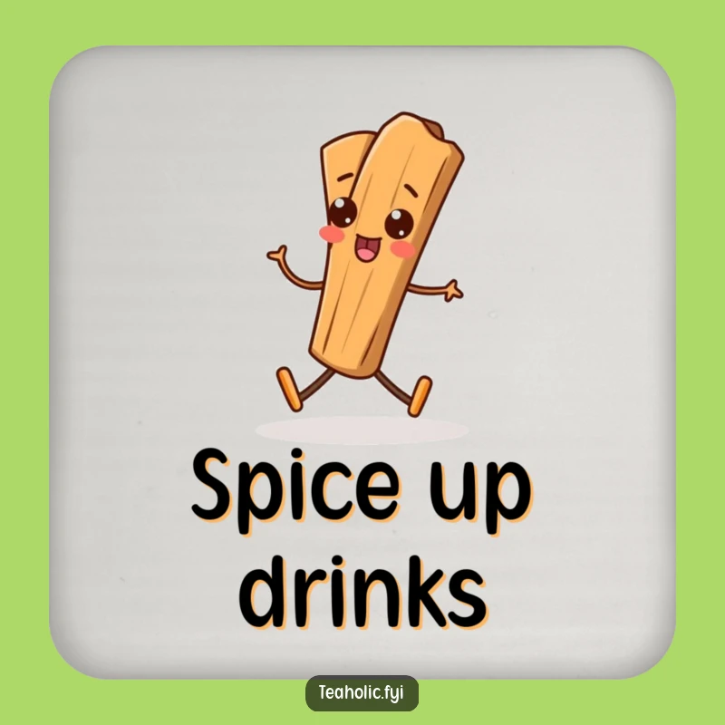 Funny Cinnamon Stick Coasters: Marching Designs for Hilarious Drink Protection Gift