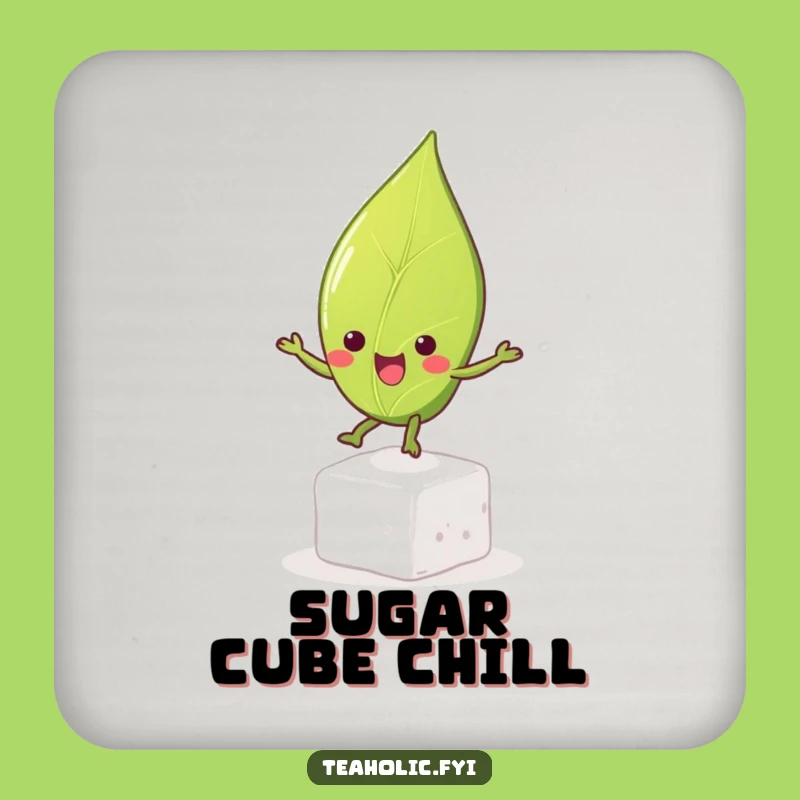 Funny Tea Leaf Bouncing Drink Coaster, Protect Surfaces with a Smile