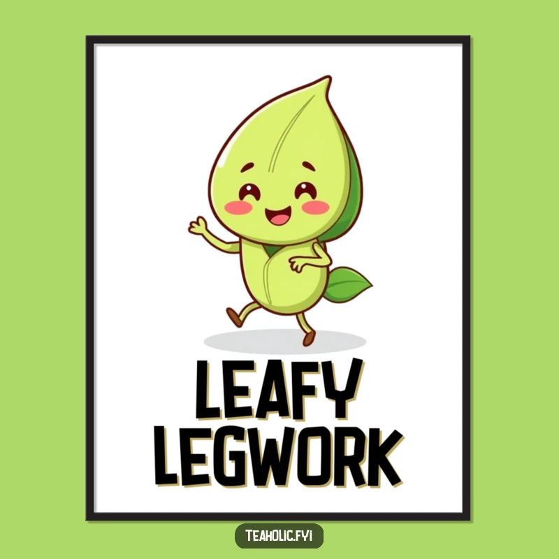 Funny Tea Leaf Jig Poster: Decorate with Dancing Delight