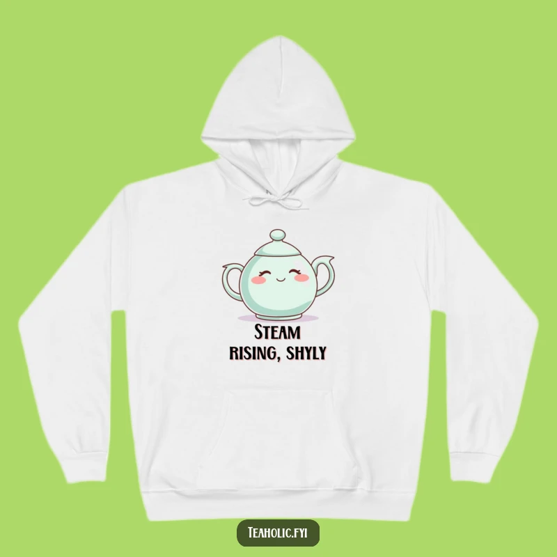 Funny Shy Teapot Hoodie - Cozy Comfort for the Bashful Soul!