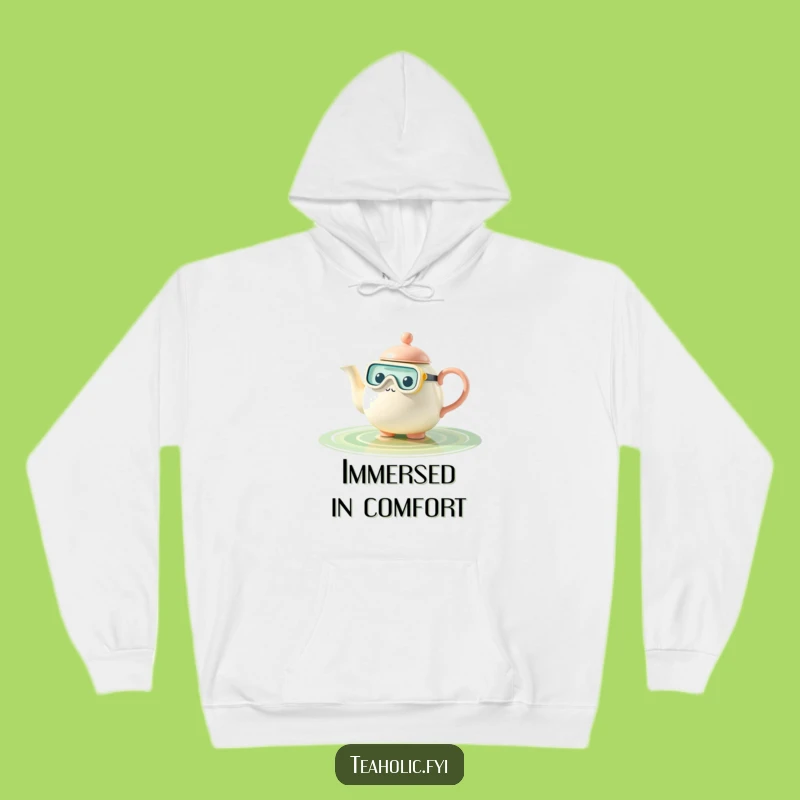 Funny Teapot Snorkel Hoodie: Cozy Up with Deep Brews Funny Gift!