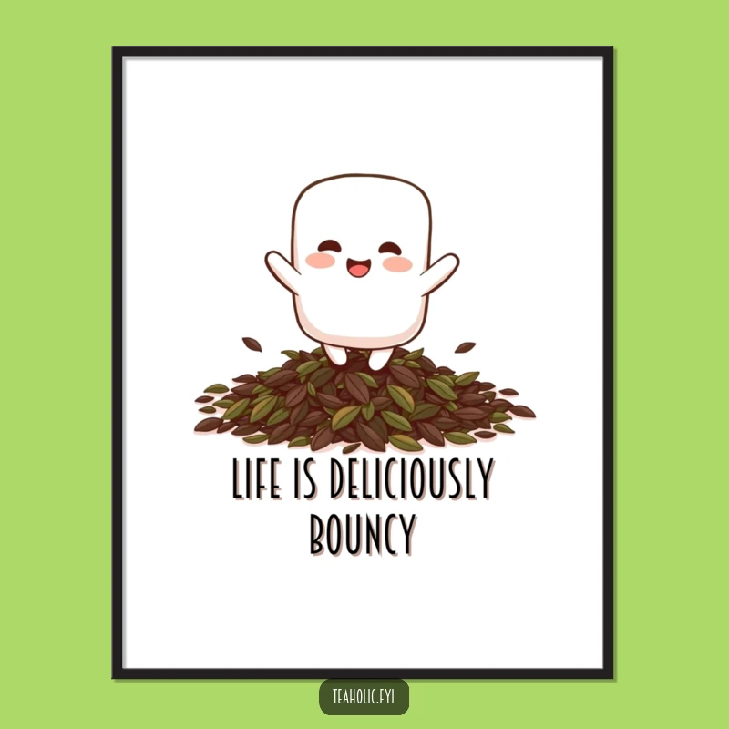 Playful Marshmallow Free Printable Wall Art: Bouncing Fun Downloadable Decor