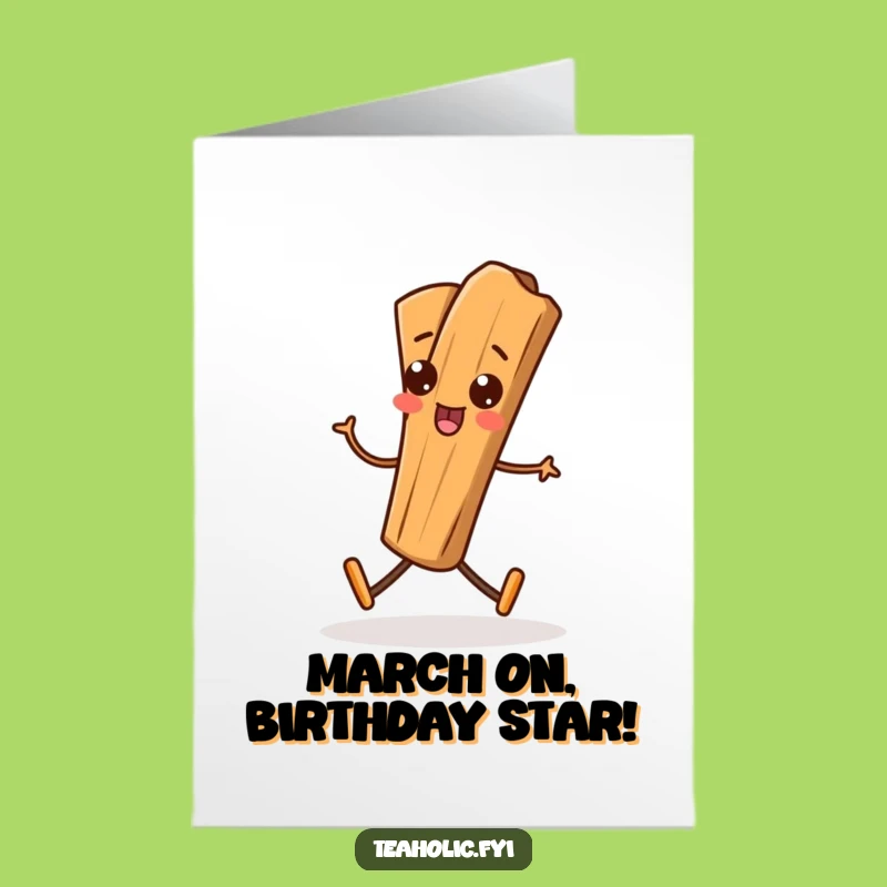 Free Printable Cinnamon Stick Birthday Card: Silly March Fun Download