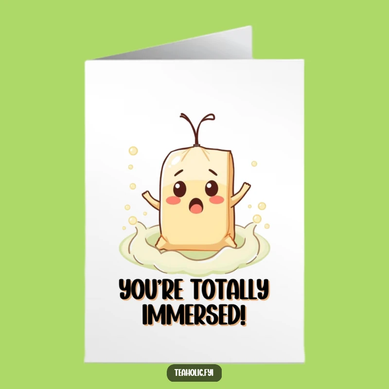 Funny Teabag Free Printable Congratulations Card: Floating on Cloud Nine Downloadable Gift