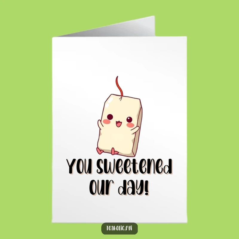 Free Printable Congrats Card: Funny Tea Bag Success, Hilarious Sugar Cube Downloadable