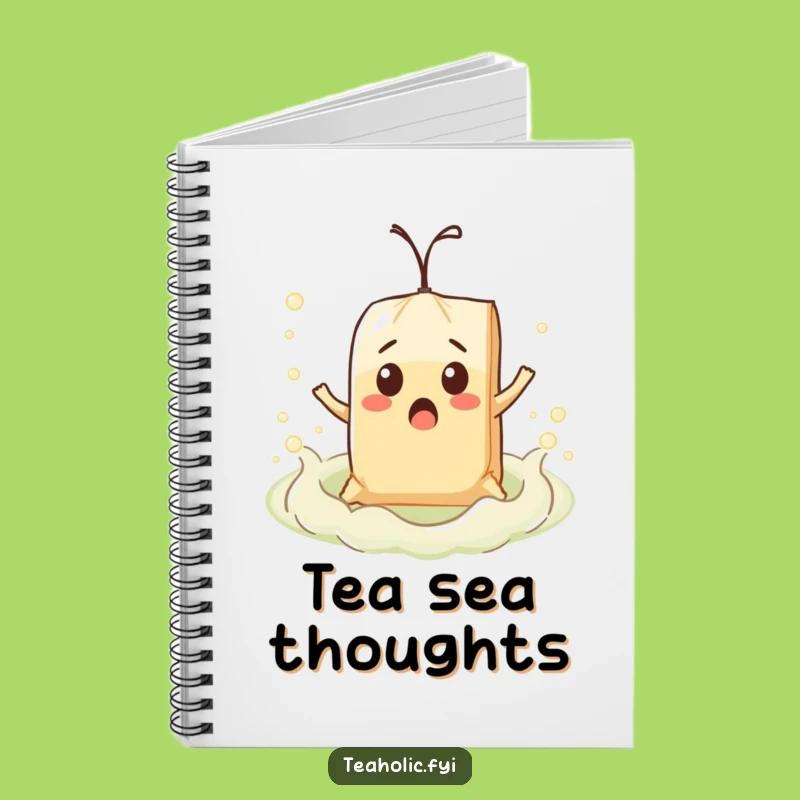 Funny Surprised Teabag Float Notebook: Jot Down Your Thoughts