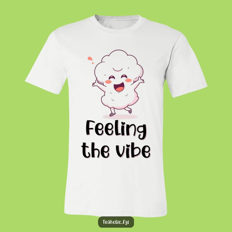 Funny Steam Cloud Happy Dance T-Shirt - Hilarious Character Tee for Joyful Wear