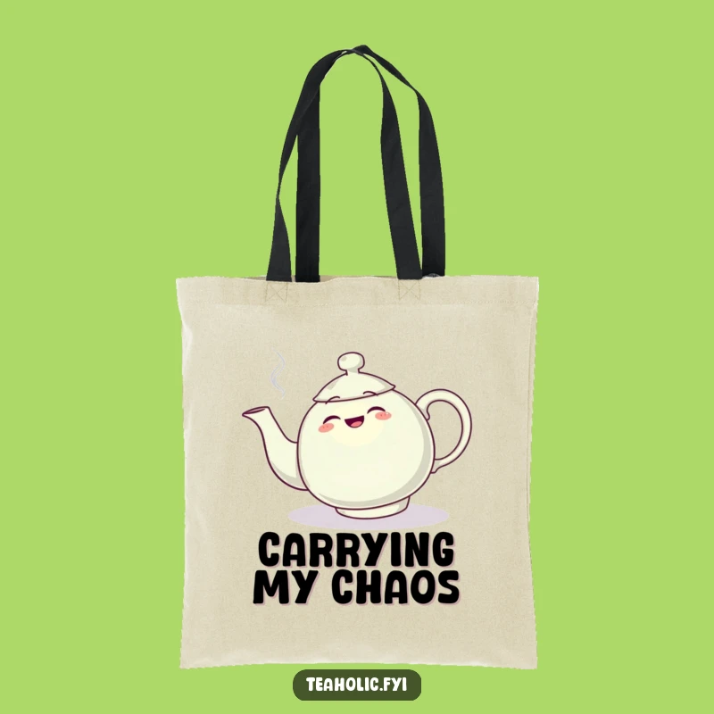 Funny Teapot Tripping Tote Bag: Chic Steam Plume Accessory, Ideal Funny Gift
