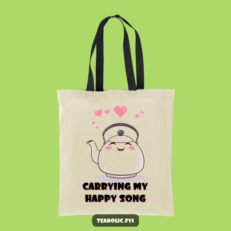 Funny Whistling Tea Kettle Tote Bag, Carry Your Warmth and Smiles