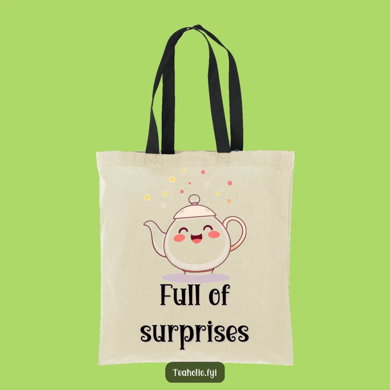Funny Tote Bag - Teapot Confetti Carry-All Gift