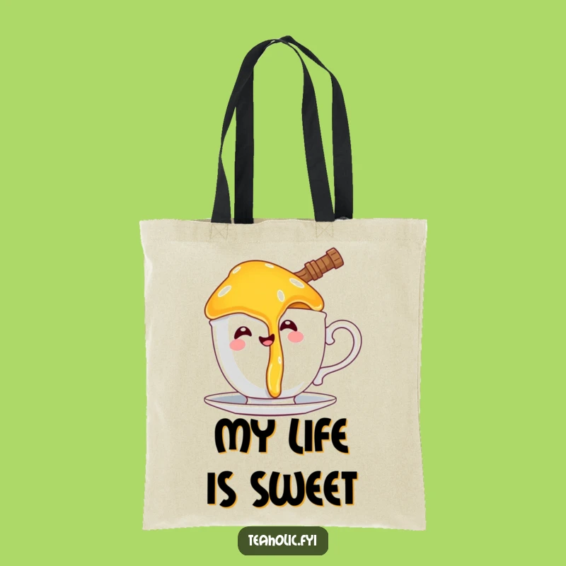 Funny Dripping Honey Pot Tote Bag: Carry Your Essentials with Sweet Style