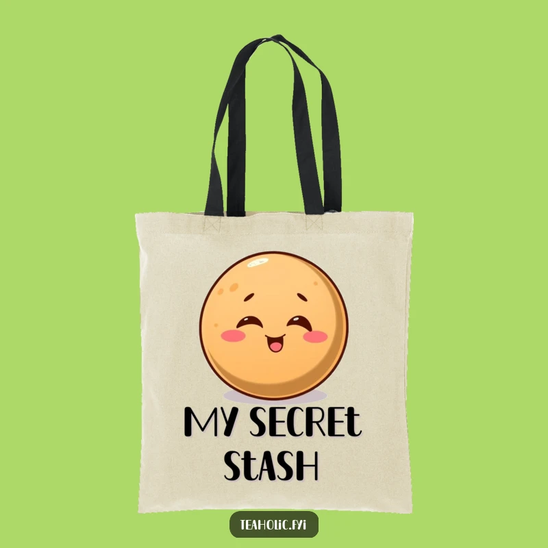 Funny Winking Coffee Bean Tote Bag: Carry Your Beans and Your Laughs!